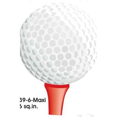 Golf Ball & Tee Maxi Magnet (6 Square Inch)