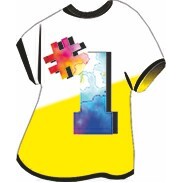 #1 T-Shirt Mighty Mini Magnet