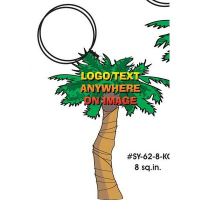 Palm Tree Executive Key Chain w/Mirrored Back (8 Square Inch)