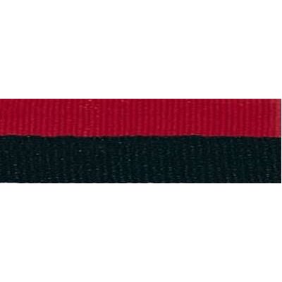 Snap Clip "v" Neck Ribbon 7/8"x32" - Black / Red