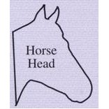 8" Horse Head Shape Hand Fan w/Handle