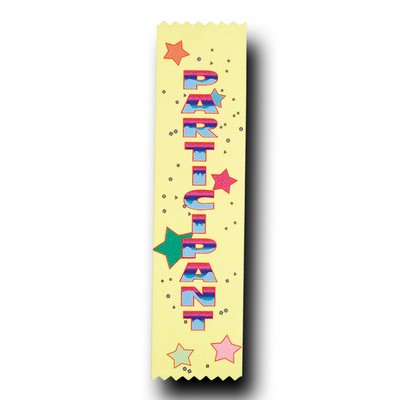 Full Color School Stock Participant Ribbon