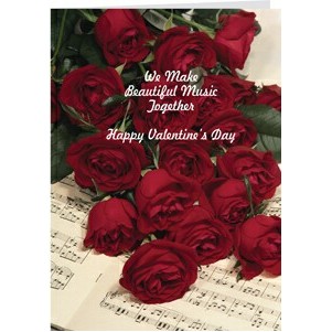 Beautiful Music Together Valentine Card