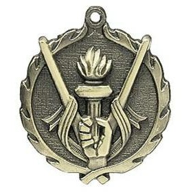 Medal, "Victory" - 1 3/4" Wreath Edging