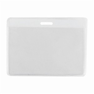 2.5" x 3.5" Horizontal Vinyl Badge Holder - Slot