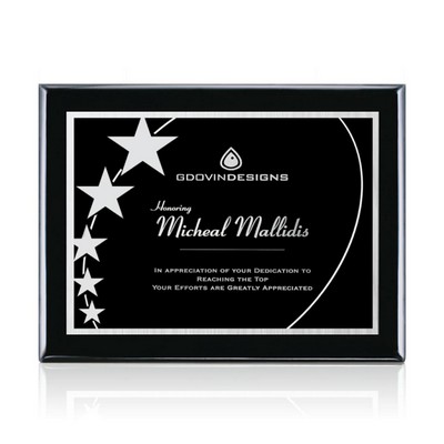 Oakleigh/Gemini Plaque - Black/Black 7"x9"