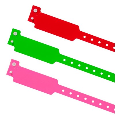 Stock Plastic Wristband (Wide-Faced)