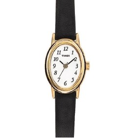 Timex Black Leather Strap Core Cavatina Watch