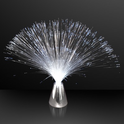 White LED Fiber Optic Party Centerpiece - BLANK