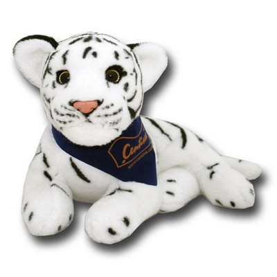 8" Stuffed Jungle Animal - White Tiger