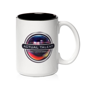 15 Oz. Glossy Two-Tone Photo Mugs