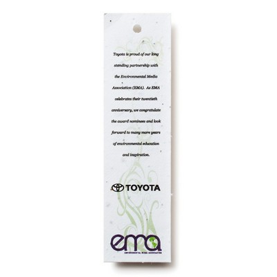 Seed Paper Bookmark, Small