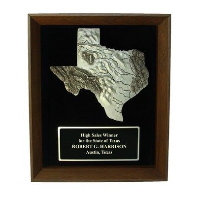 Texas Shadow Frame Plaque