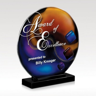 Round Artglass Award - Trilogy Sphere