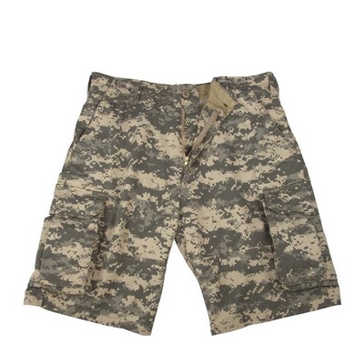 Army Digital Camouflage Vintage Paratrooper Cargo Shorts (2X-Large)