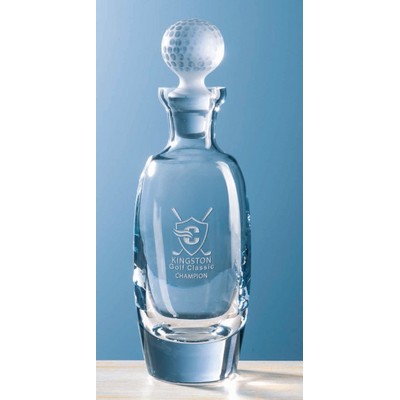 1 Liter Pinnacle Decanter w/Frosted Golf Ball Stopper