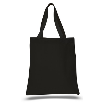 12 Oz. Colored Canvas Promotional Bag w/ Web Handles - Blank (15"x16")