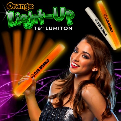 16" Orange LED Foam Lumiton Baton