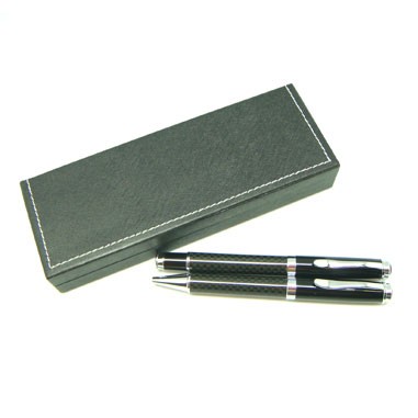 Black Carbon Fiber Pen Set