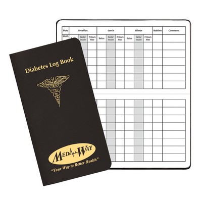 Diabetes Log Book w/ Leatherette Cover