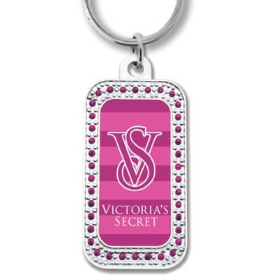 Deluxe Bling Dog Tag w/Color Fill