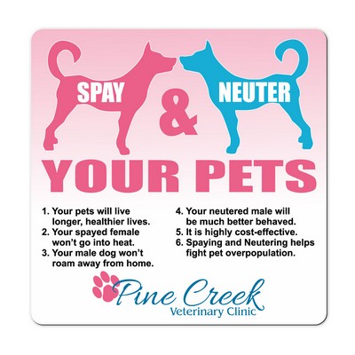 Health & Safety Spay and Neuter Magnet