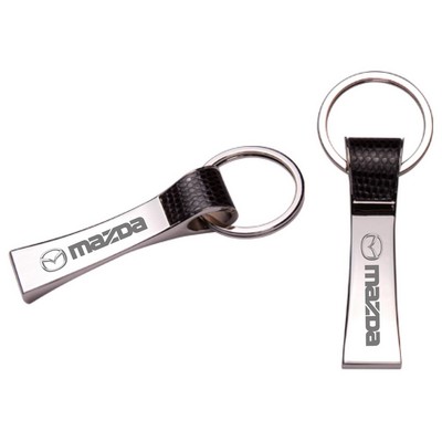 Leatherette Metal Key Chain