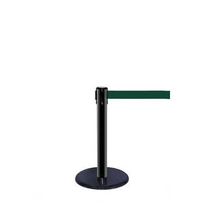 Brush Black Mini Post Pole W/ 11' Dark Green Belt