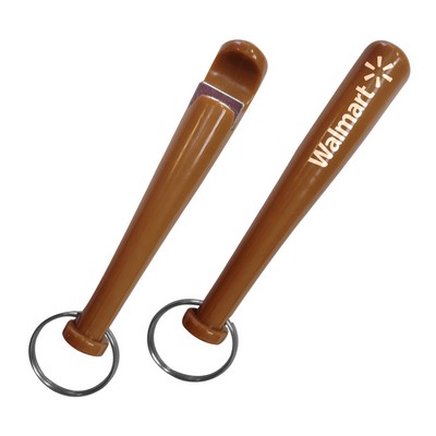 Baseball Bat Bottle Opener w/Key Ring