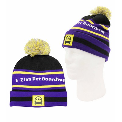 Beanie w/ Pom HD Knit