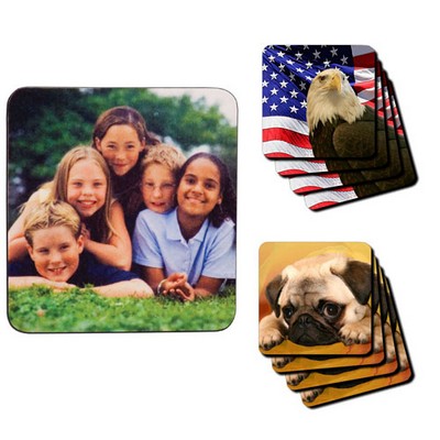 Full Color Sublimation 4 Pieces Coaster Set