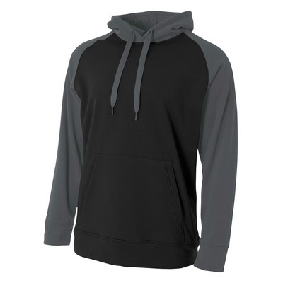 A4 Men's Color Block Tech Fleece Hoodie