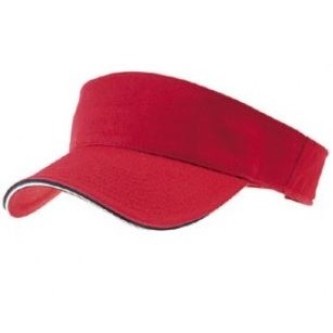 Outlet Garment Washed Youth Cotton Twill Visor w/Double Sandwich Visor