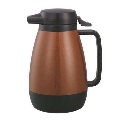 Thermo-Serv® 0.6 Liter Metallic Copper Push Button Plastic Lined Server