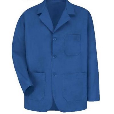 Red Kap™ Men's Three Button Lapel Counter Coat - Navy Blue