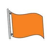 5'x8' Premium Colored Attention Flag