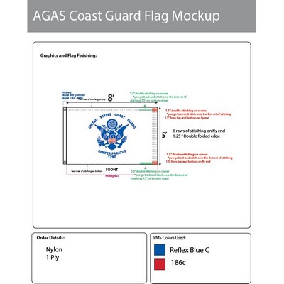 Coast Guard Flags 5x8 foot