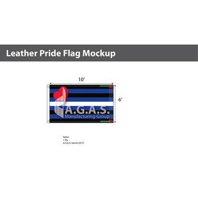 Leather Pride Deluxe Flag 6'X10'