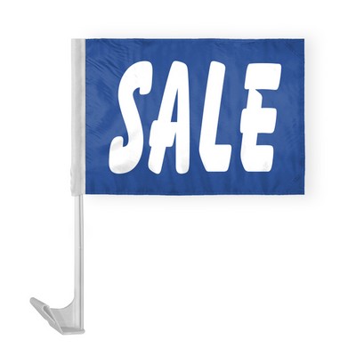 Sale Car Flags 12x16 inch (Blue)