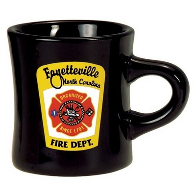 10 Oz. Vitrified Black Military Coffee Mug