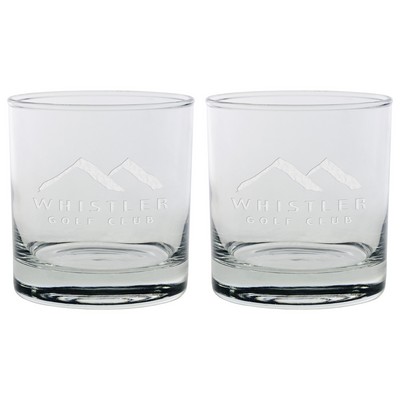 Set of Two Skyline Classic Rocks Glass (11 Oz.)