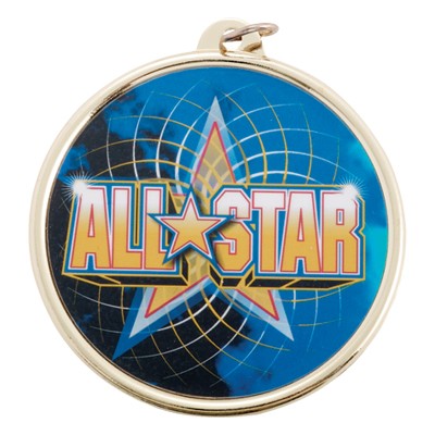 2¼" TM Series Sports Medal w/All-Star Mylar Insert