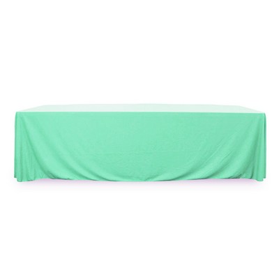 8' Standard PolyPoplin™ Blank Throw Style Table Cover (96"x30"x29")