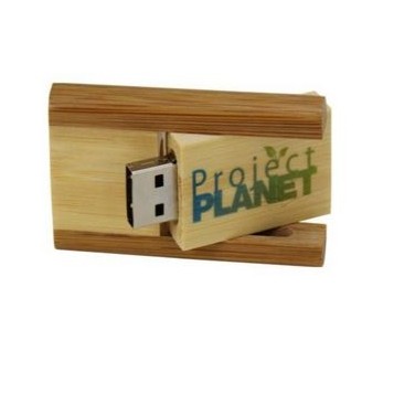 2 Tone Wood Twister 64 MB USB Drive