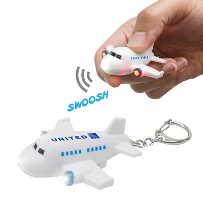 Airplane LED Light Keychain