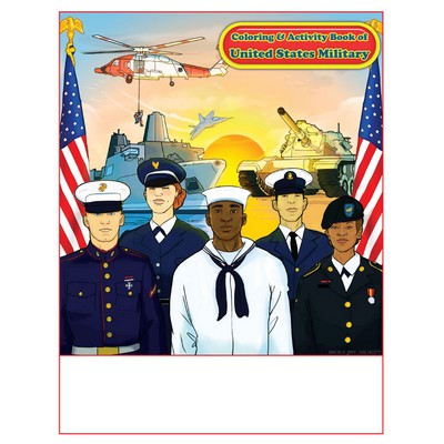 United States Military Imprintable Coloring and Activity Book