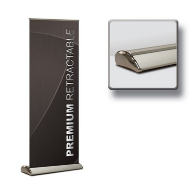 Premium Retractable Banner Kit, Fabric (33" x 80")