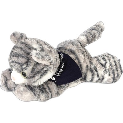 8" Gray Lana Tabby Cat Stuffed Animal