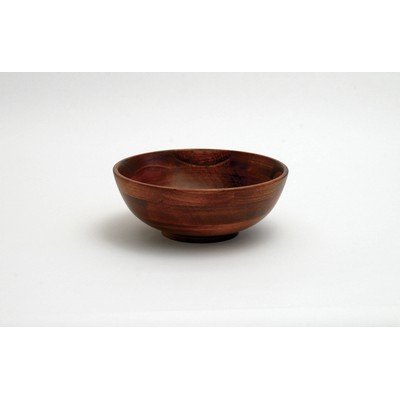 Lipper Cherry Finish Footed Nappy Bowl