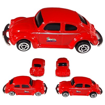 3" 1:64 Scale Volkswagen® Classic Beetle - Red with Full Color Graphics ( Both Doors)